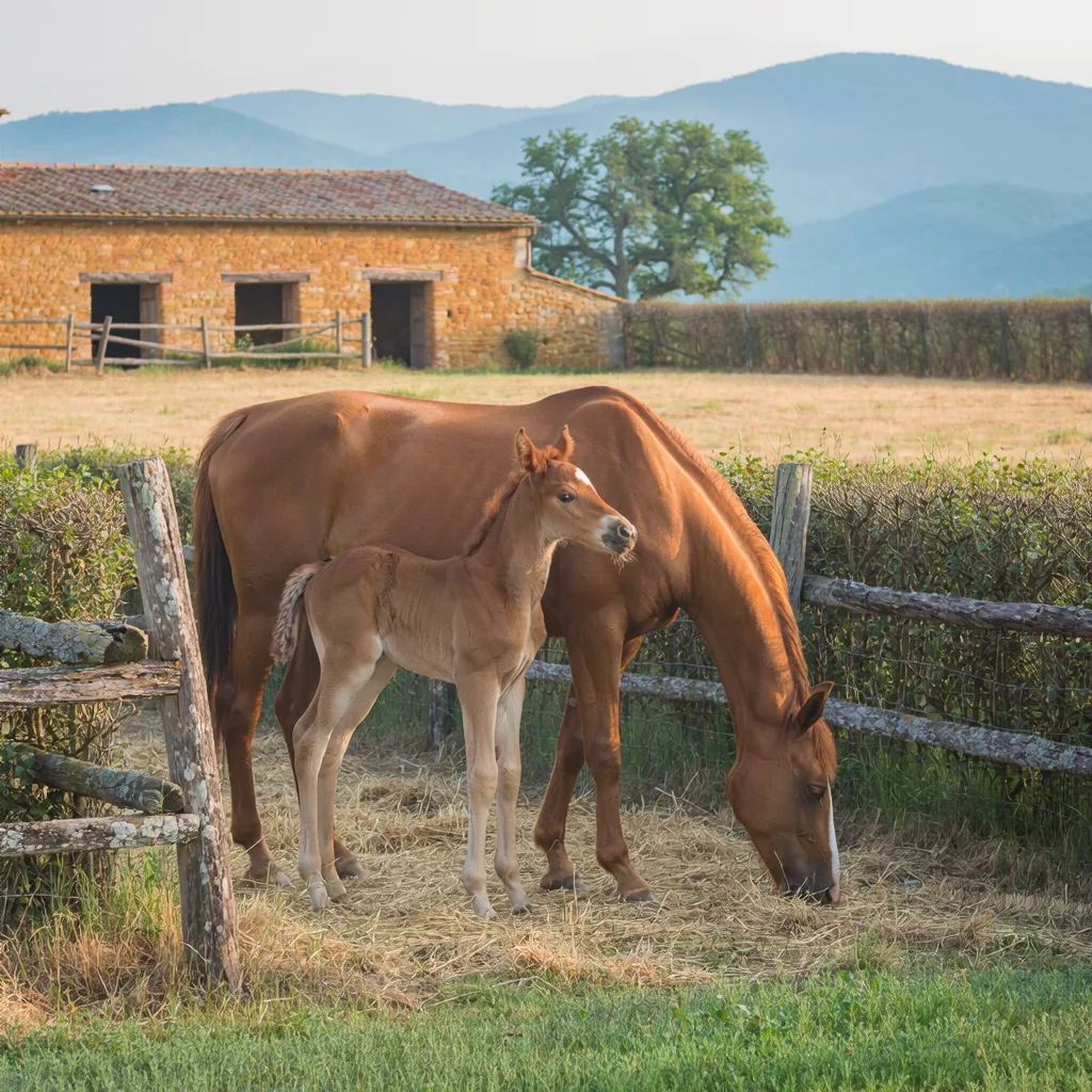 Élevage de chevaux, Haras d'Aubigny, Chalain-le-Comtal