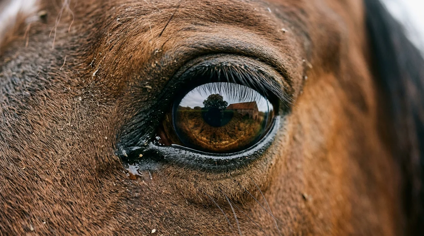 Un regard de cheval, Haras d'Aubigny, Chalain-le-Comtal